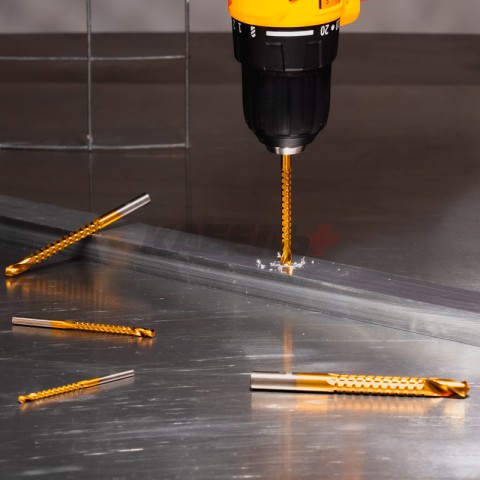 Сверло-фреза по металлу 4мм, HSS, ТИТАН, цилиндрический хвостовик (1 шт/уп) KRANZ