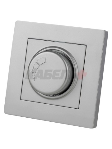 Светорегулятор 300 Вт серебр. металлик "Сенеж" TDM