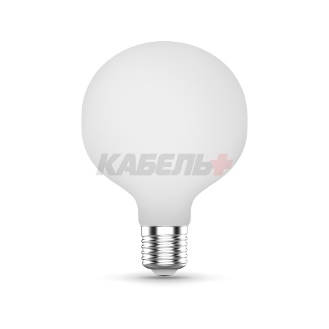 Лампа Gauss Filament G95 10W 1100lm 4100К Е27 milky диммируемая LED 1/20