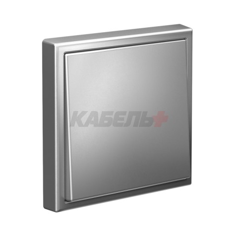 ARTGALLERY 1-клавишный ВЫКЛЮЧАТЕЛЬ, 10АХ, механизм, быстрозажим. клем., СТАЛЬ