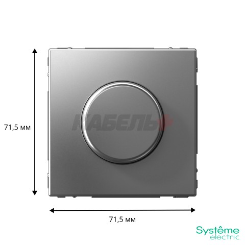 ARTGALLERY СВЕТОРЕГУЛЯТОР (диммер) повор-нажим, LED, RC, 400Вт, механизм, СТАЛЬ