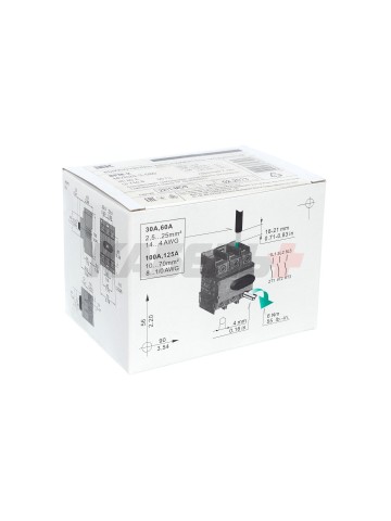 Выключатель-разъединитель модульный ВРМ-2 3P 80А IEK