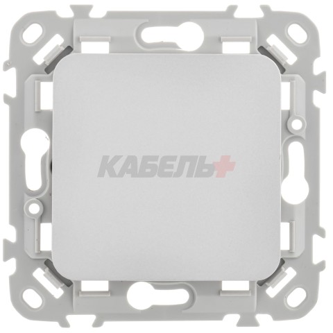 FLITE Выключатель 1-клавишный 10А ВС11-1-0-ФлА алюминий IEK