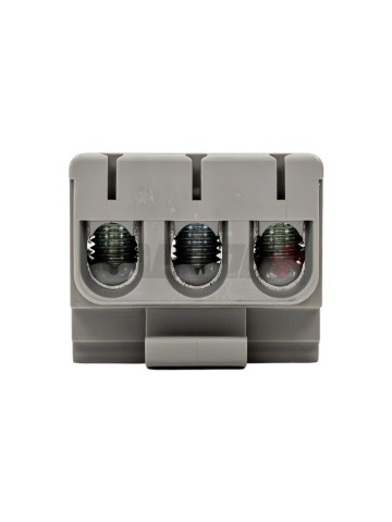 Клемма вводная силовая КВС 6-50 кв.мм. 3-рядная серая IEK