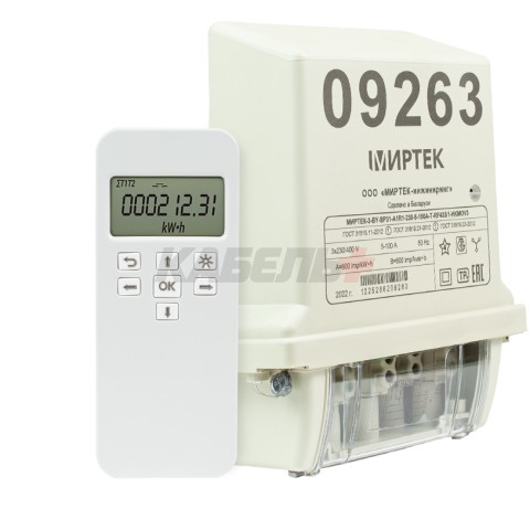 Счетчик трехфазный МИРТЕК-3-BY-SP31-A1R1-230-5-100A-T-RF433/1-HKOQ1V3 с МИРТ-830