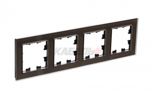 ATLASDESIGN NATURE 4-постовая РАМКА, ОРГАНИЧЕСКОЕ СТЕКЛО МОККО