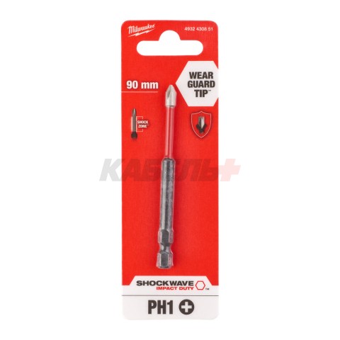 Бита Shockwave PH1 90 мм (1 шт), MILWAUKEE
