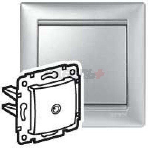 VALENA DIY Розетка TV проходная алюминий