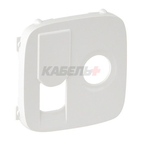 Valena Allure - Лицевая панель розетки TV-RJ45, белая