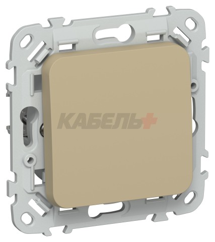 FLITE Выключатель 1-клавишный кнопочный 10А ВС11-2-0-ФлХ хаки IEK