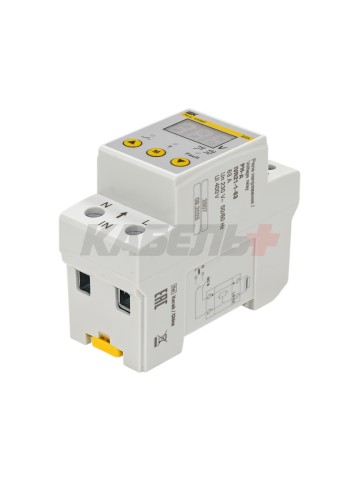 Реле напряжения РН-д однофазное 36мм 63А IEK