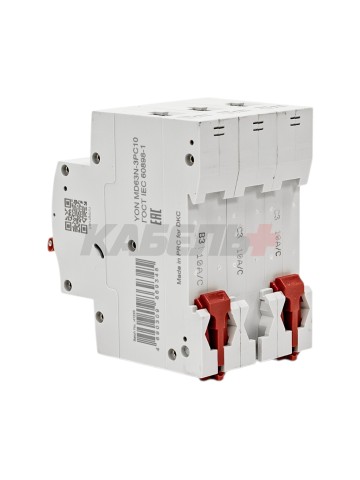 Автоматический выключатель YON max типа MD63N, 6кА, 3 полюса, хар-ка C, 10А DKC