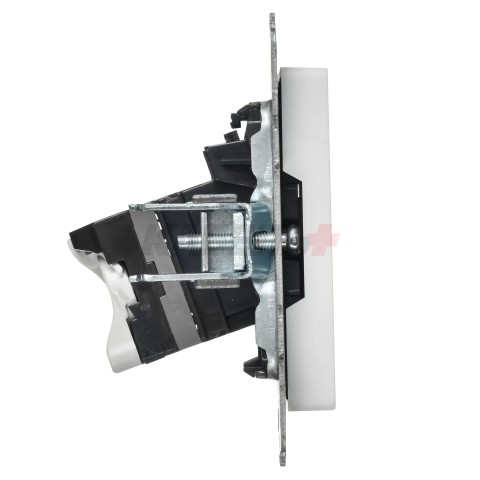 BRITE Розетка компьютерная RJ45 кат.6 РК11-БрАБ арктический белый IEK