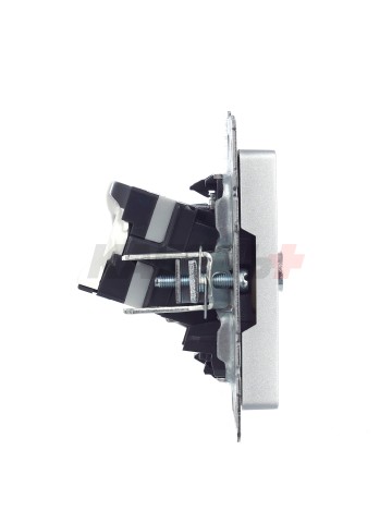 BRITE Розетка двойная TV+RJ45 кат.5E РТВ/РК12-БрА алюминий IEK