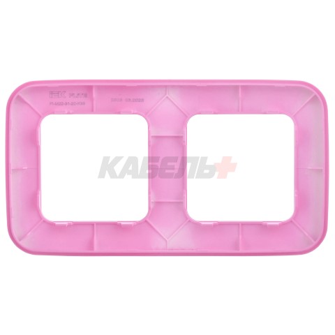 FLITE Рамка 2-местная РУ-2-А-ФлПр пурпурный IEK