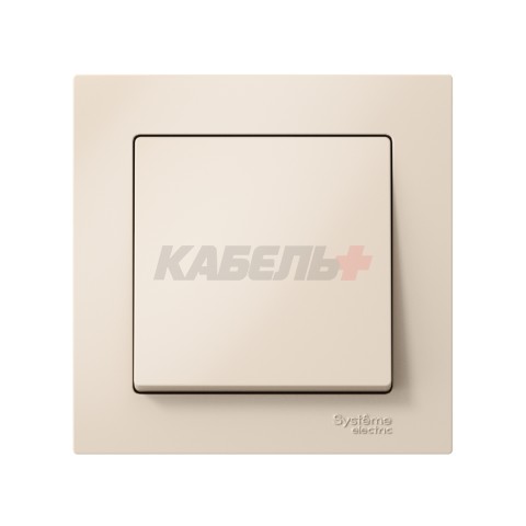 ATLASDESIGN 1-клавишный ВЫКЛЮЧАТЕЛЬ, сх.1, 10АХ, в сборе, быстрозажим. клем., БЕЖЕВЫЙ