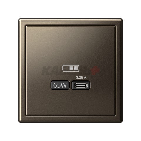 ARTGALLERY USB РОЗЕТКА тип-С 65Вт высокоскор.заряд. QC, PD, механизм, МОККО