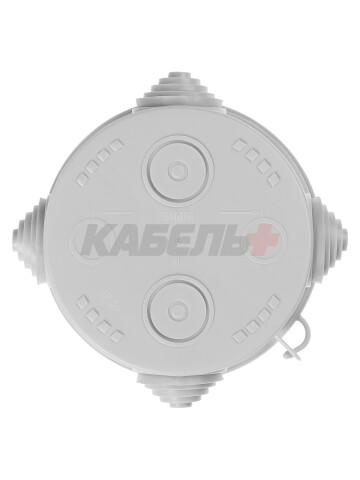 Распаячная коробка ОП D85х40мм, крышка, IP54, 4вх.  инд. штрихкод TDM