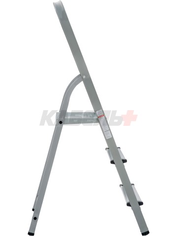 Стремянка 3 ступени комбинирован. серия NV113 Новая высота (стальная с алюминиевыми ступенями) Цельнотянутая площадка 255×255 мм