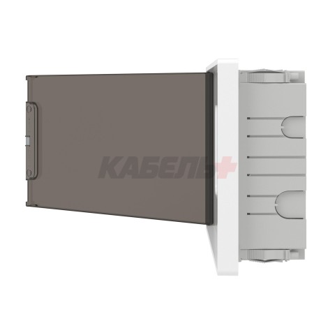 Щиток 18 мод встраиваемый для полых стен FRAME, белый, с тонированной дверцей, с 2 шинами PEN на 8 и 10 отв. DKC