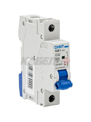 Автоматический выключатель NB1-63 1P 32A 6kA х-ка C (DB) (R)
