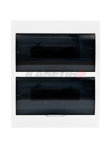 Корпус пластиковый ЩРН-П-24 черн. прозр. дверь IP41 GENERICA
