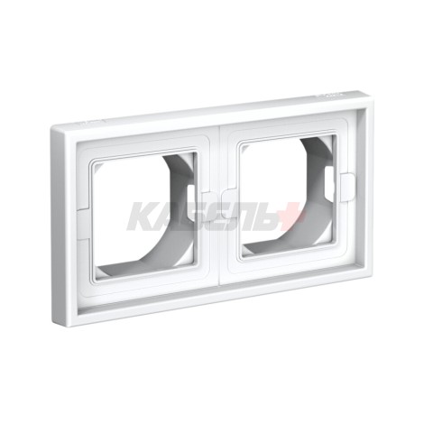 ARTGALLERY 2-постовая РАМКА IP44, БЕЛЫЙ