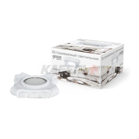 Светильник Gauss Gypsum Exclusive GY015 белый, Gu5.3 1/24