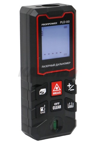 Дальномер лазерный E0269 PROFIPOWER 80 метров PLD-80