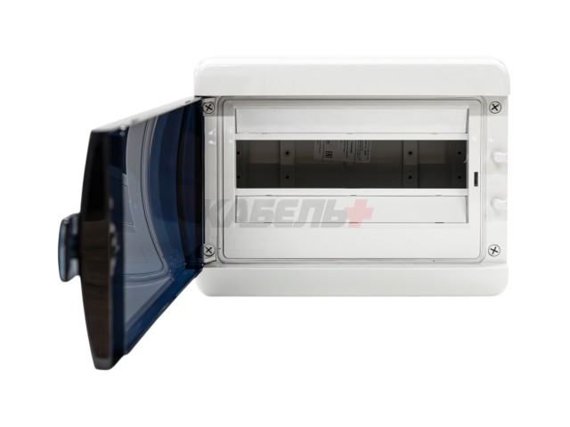 TEKFOR Корпус пластиковый КМПн-12 IP65 черная прозрачная дверь IEK