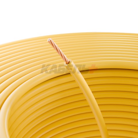 Провод ПГВА 1х1,00мм², желтый, бухта 100м REXANT