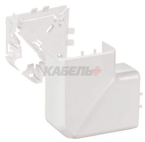 DLP Угол плоский 90град для кабель-канала 105х50мм белый