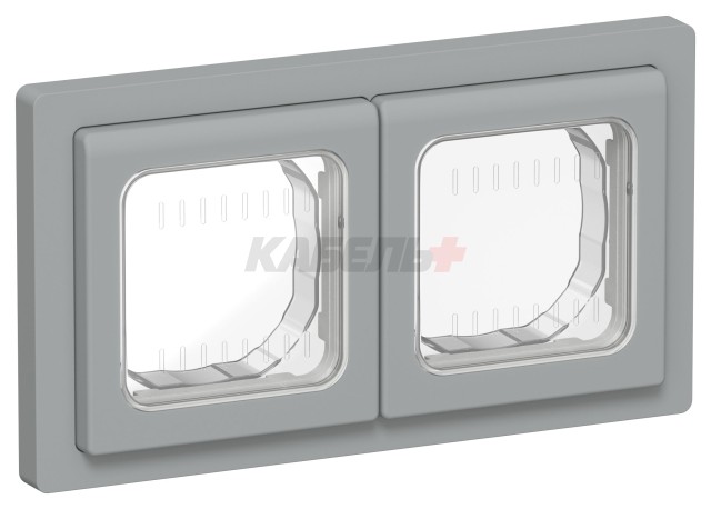 FLITE Рамка 2-местная IP55 Рпро-2-55-ФлС серый IEK