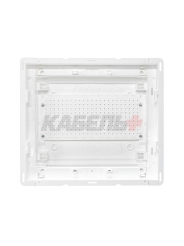 U12ES IT PL, Щит встраиваемый мультимедийный, 1 ряд, металл. дверца со слотами для охлаждения, IP30