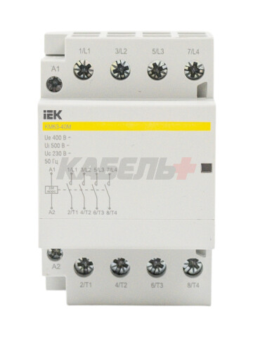 Контактор модульный КМ63-40М AC/DC IEK