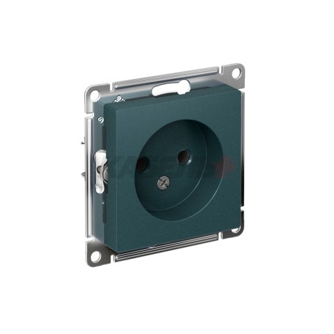 ATLASDESIGN РОЗЕТКА без заземления без шторок, 16А, механизм, ИЗУМРУД