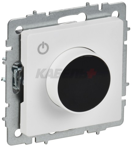 BRITE Термостат электронный с индикацией ТС10-1-БрАБ арктический белый IEK