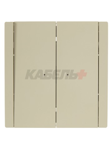 FORTE&PIANO Выключатель 2-клавишный с индикацией 10А FP406 ваниль IEK
