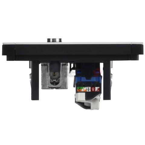 FORTE&PIANO Розетка двойная TV+RJ45 кат.6 FP237M металл белый IEK