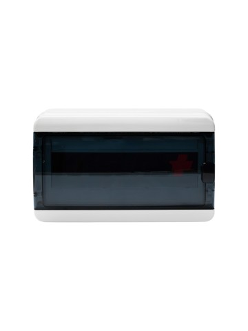 TEKFOR Корпус пластиковый КМПн-18 IP65 черная прозрачная дверь IEK