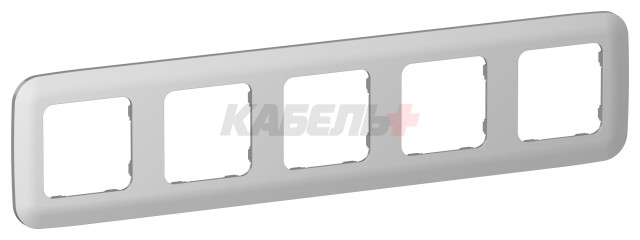 FLITE Рамка 5-местная РУ-5-А-ФлА алюминий IEK