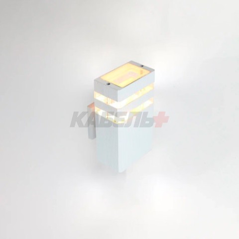 Фасадный светильник General GWL-MR16-GU10-S-IP65 Белый с двойным боковым рассеивателем Катет