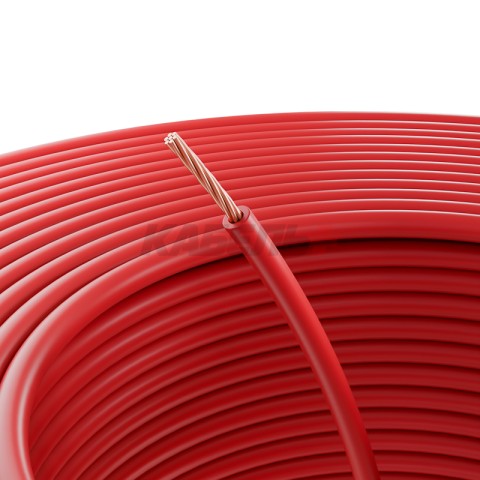 Провод ПГВА 1х0,75мм², красный, бухта 100м REXANT