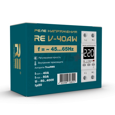 Реле напряжения RE V-40A W