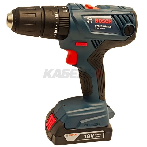 Шуруповерт ударный GSB 180-LI аккумуляторный (54Nm / 2*2.0 Ah / Кейс), BOSCH