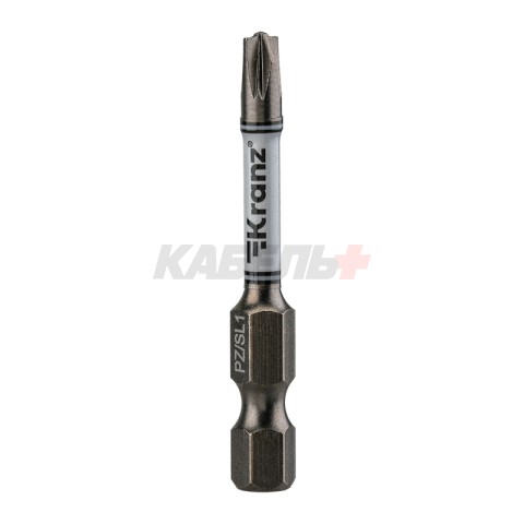 Бита для шуруповерта PZ/FL1х50 мм (2 шт/уп) KRANZ, KR-92-0418-2