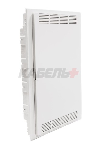 Щит скрытой установки Multimedia (652х426х72), IP-40 // Hager - Golf (Белая дверь с перфорацией)