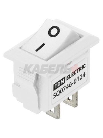 KCD11-101 250В AC/DC, 1P, 3А, (2с), ON-OFF, белый, Micro TDM