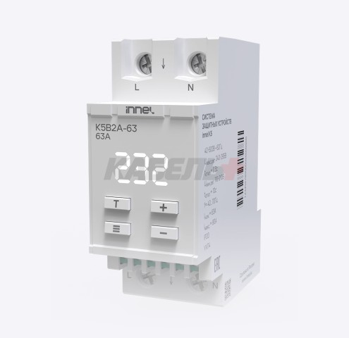Реле контроля напряжения K5B2A с механически объединенным разрывом L и N