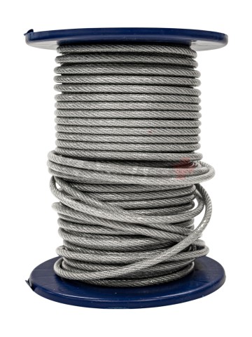 DIN 3055 Трос сталь в ПВХ SWR M 6 PVC М 8 (100м)